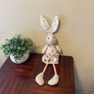 Floral Bunny Plush Toy